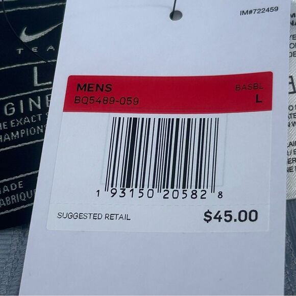 Nike Vapor Select Baseball Pants Gray Green Mens Size Large BQ5489-059 - Picture 5 of 7